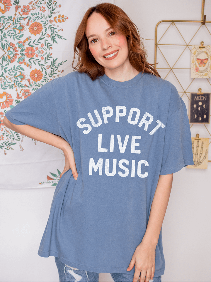 Comfort Colors Support Live Music T-Shirt product image (10)