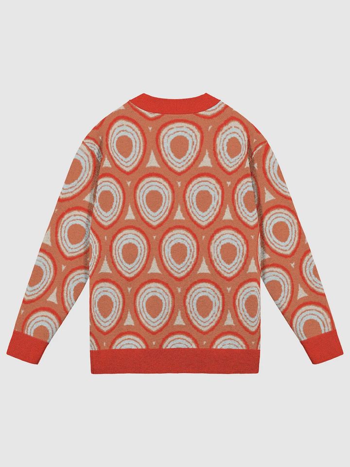 70s Style Orange and Red Cardigan product image (2)