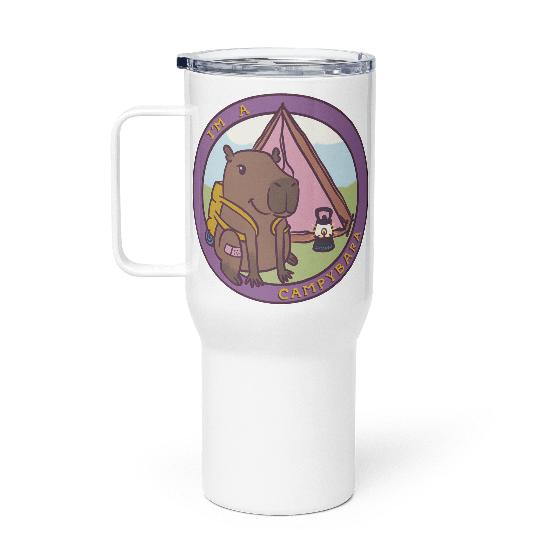 large travel mug : campybara logo product image (1)