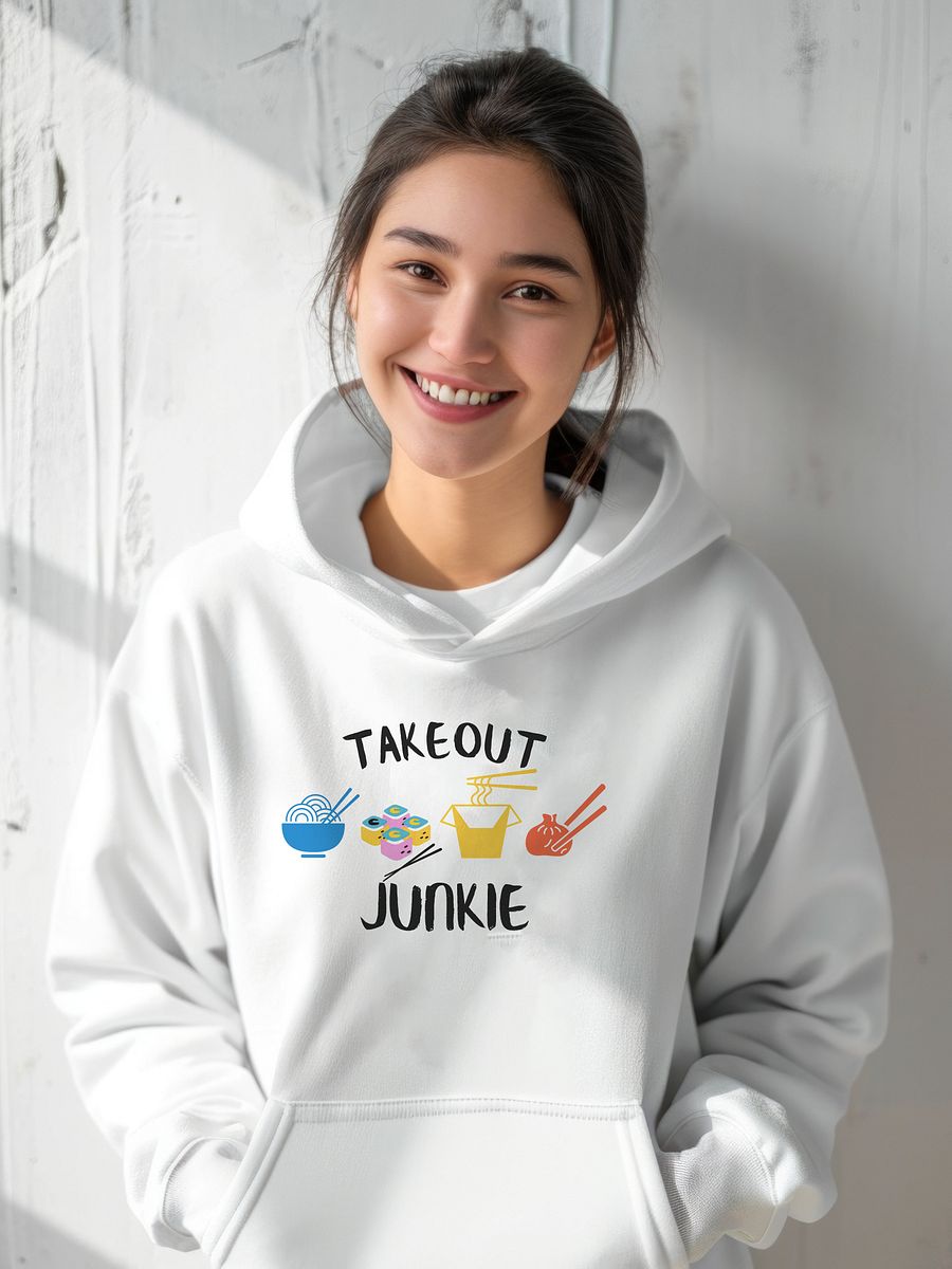 Takeout Junkie - Gildan Classic Hoodie - Light Colors product image (3)