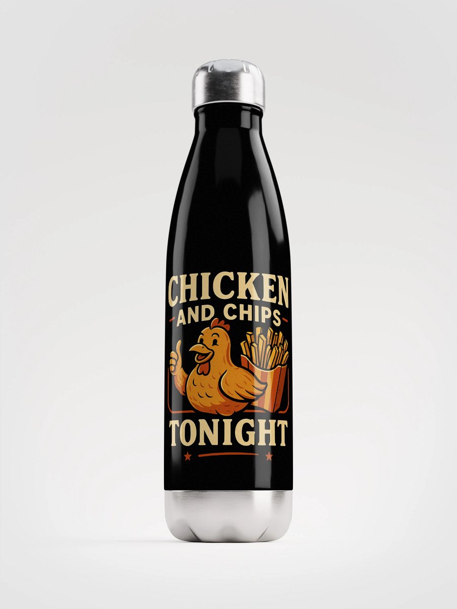 Retro Thumbs-Up Chicken Stainless Steel Water Bottle product image (1)
