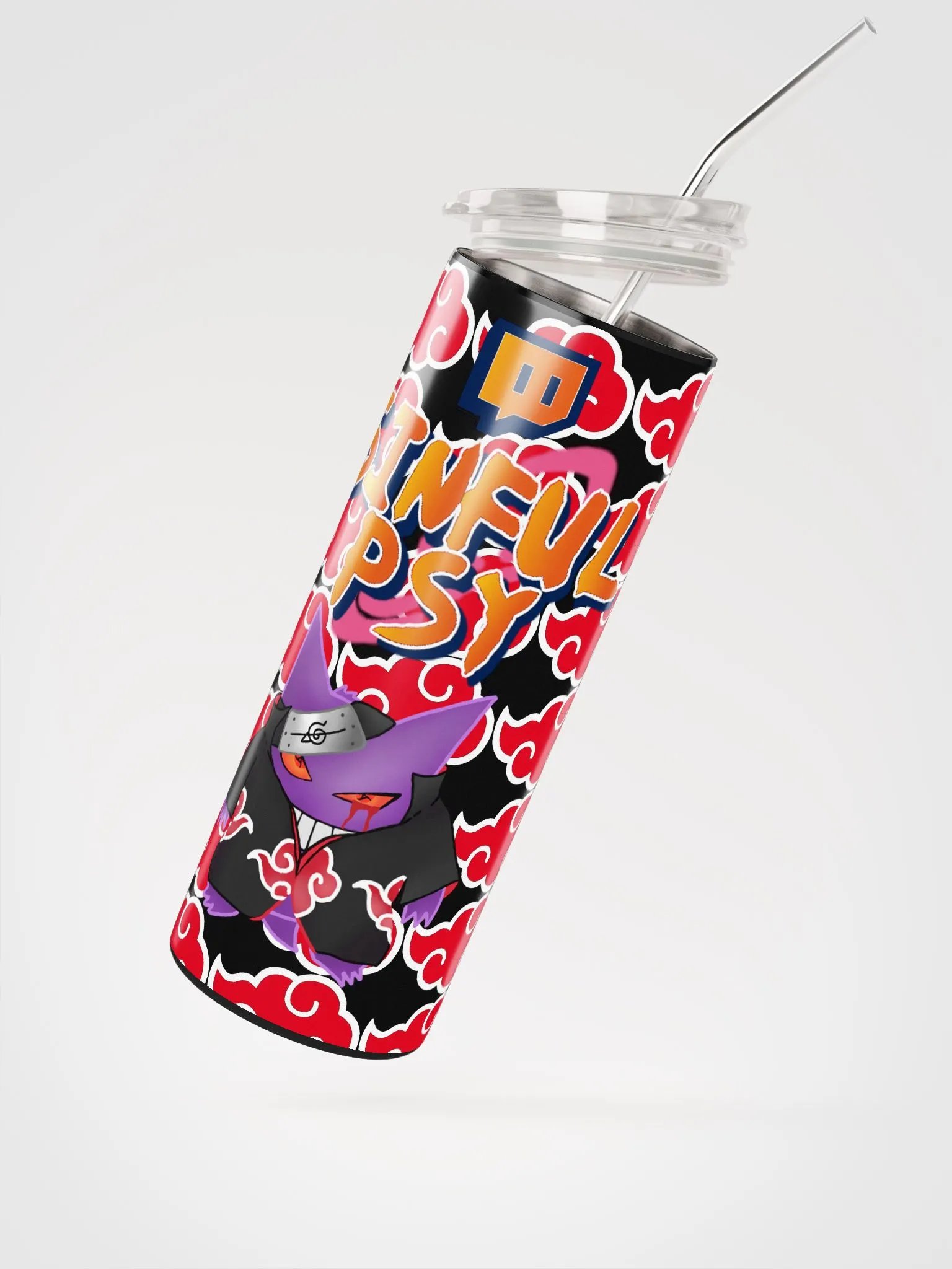 SinfulPsyTTV Gengar X Itachi (akatsuki) Tumbler product image (2)