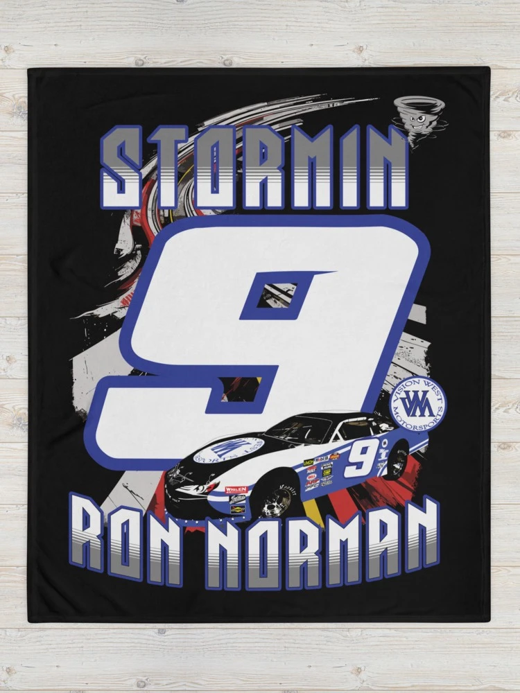 Stormin Ron Norman #9 Vision West Motorsports Plush Blanket product image (1)