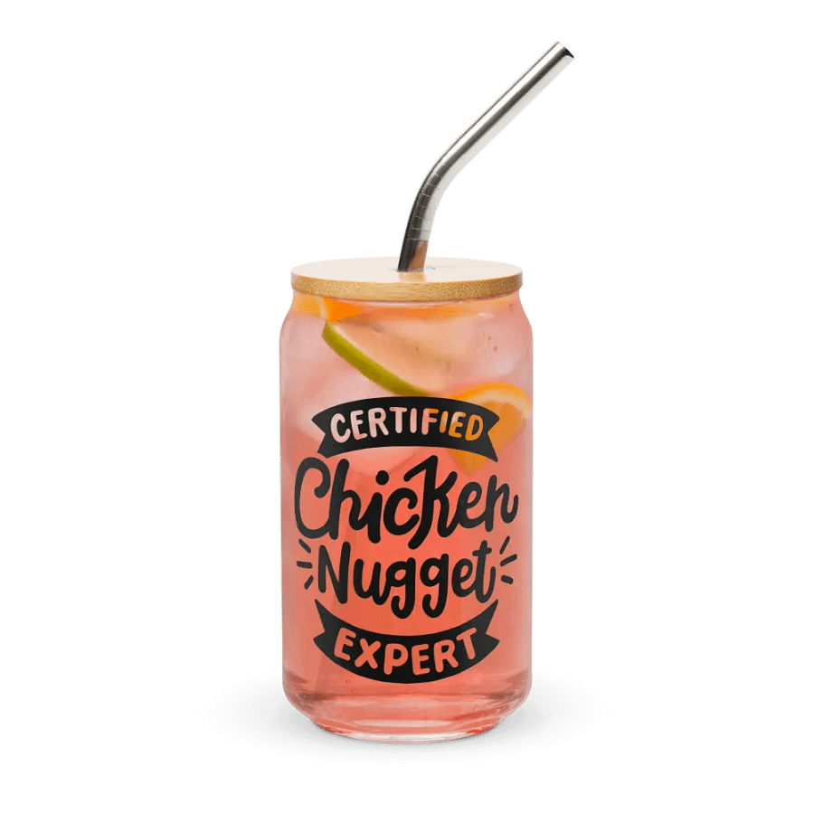 Certified Chicken Nugget Expert - Can-Shaped Glass product image (10)