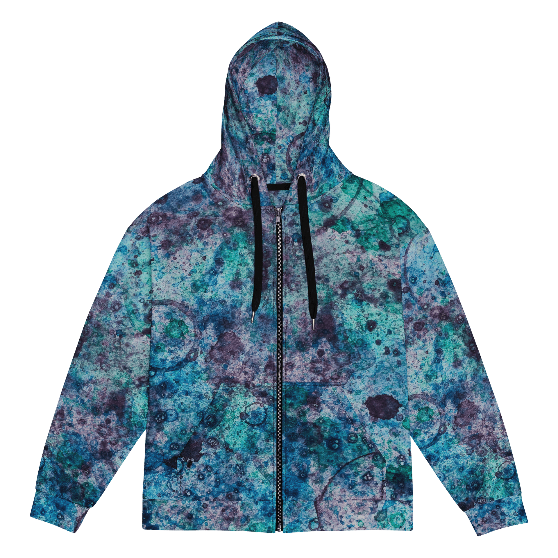 The Blues Zipper Bubble Art Hoodie product image (1)