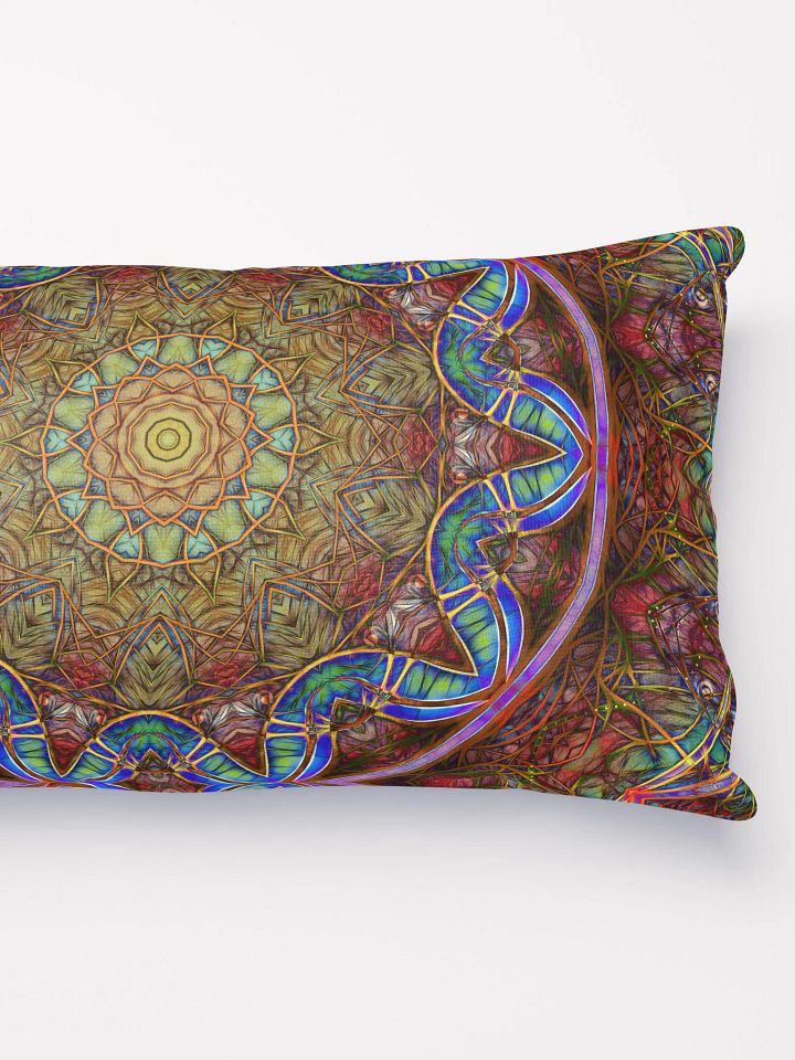 Blue and Pink Windy Abstract Throw Pillow product image (4)