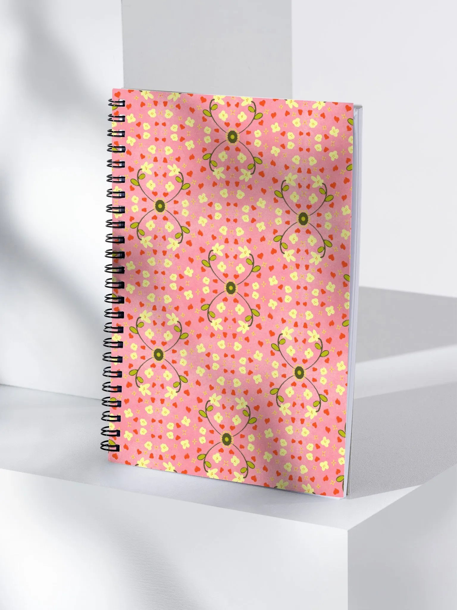 Hearts and Flowers Pink Note product image (4)