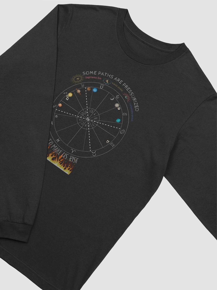 Personalized Custom Astrology Chart Zodiac Comfort Colors Long Sleeve T-Shirt product image (3)