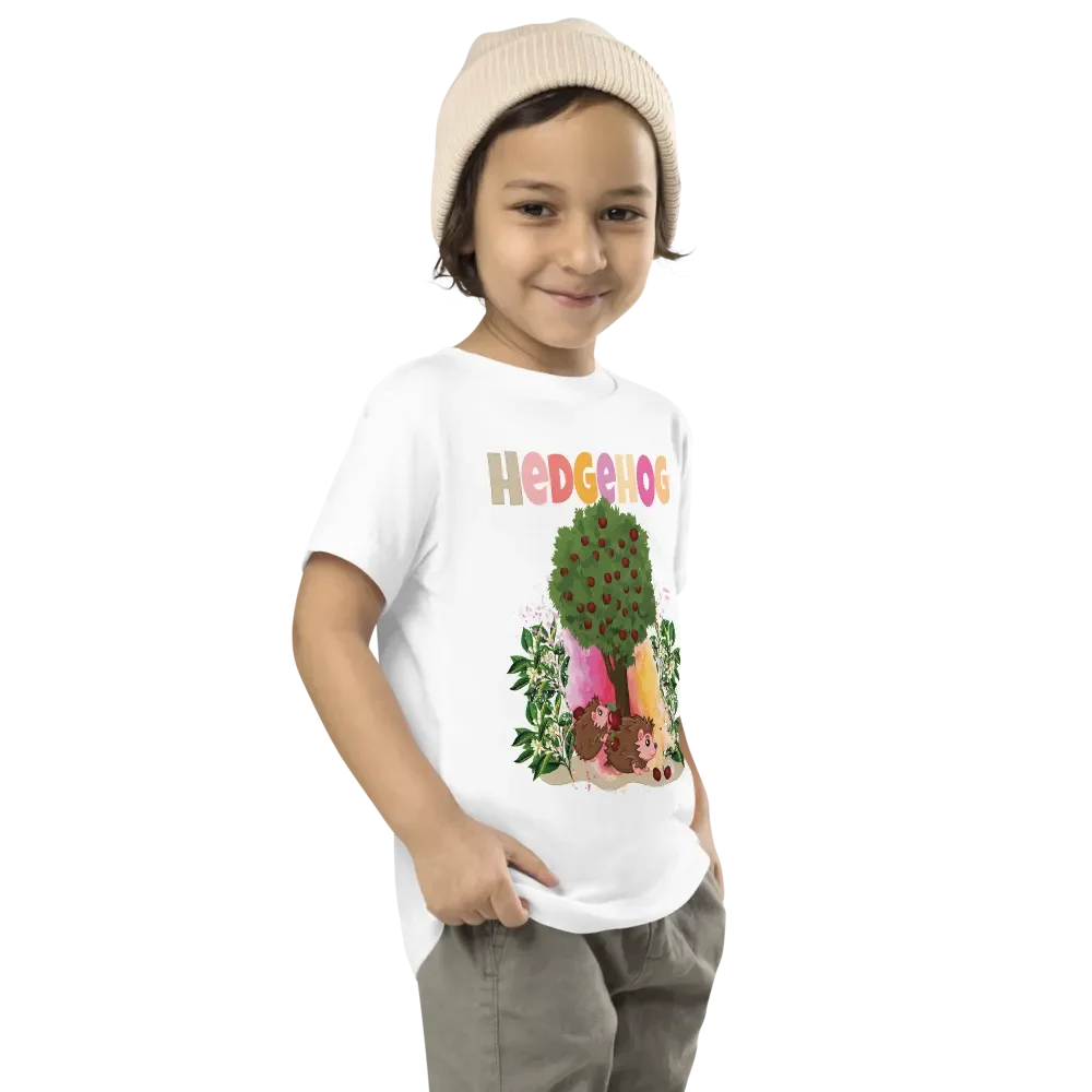Hedgehog Cute Colorful Funny Bella +Canvas Toddler T-Shirt – Fun Gift for Kids product image (8)