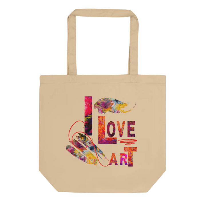 Love Art Eco Tote for art students moms daughters friends art teachers product image (1)