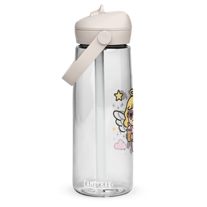Heavenly Hydration Flip Straw Water Bottle White product image (2)