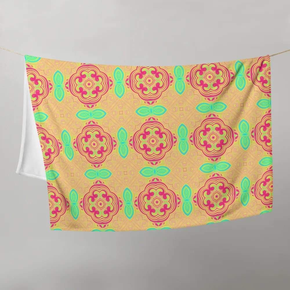 Bright Abstract Flower Blanket product image (1)