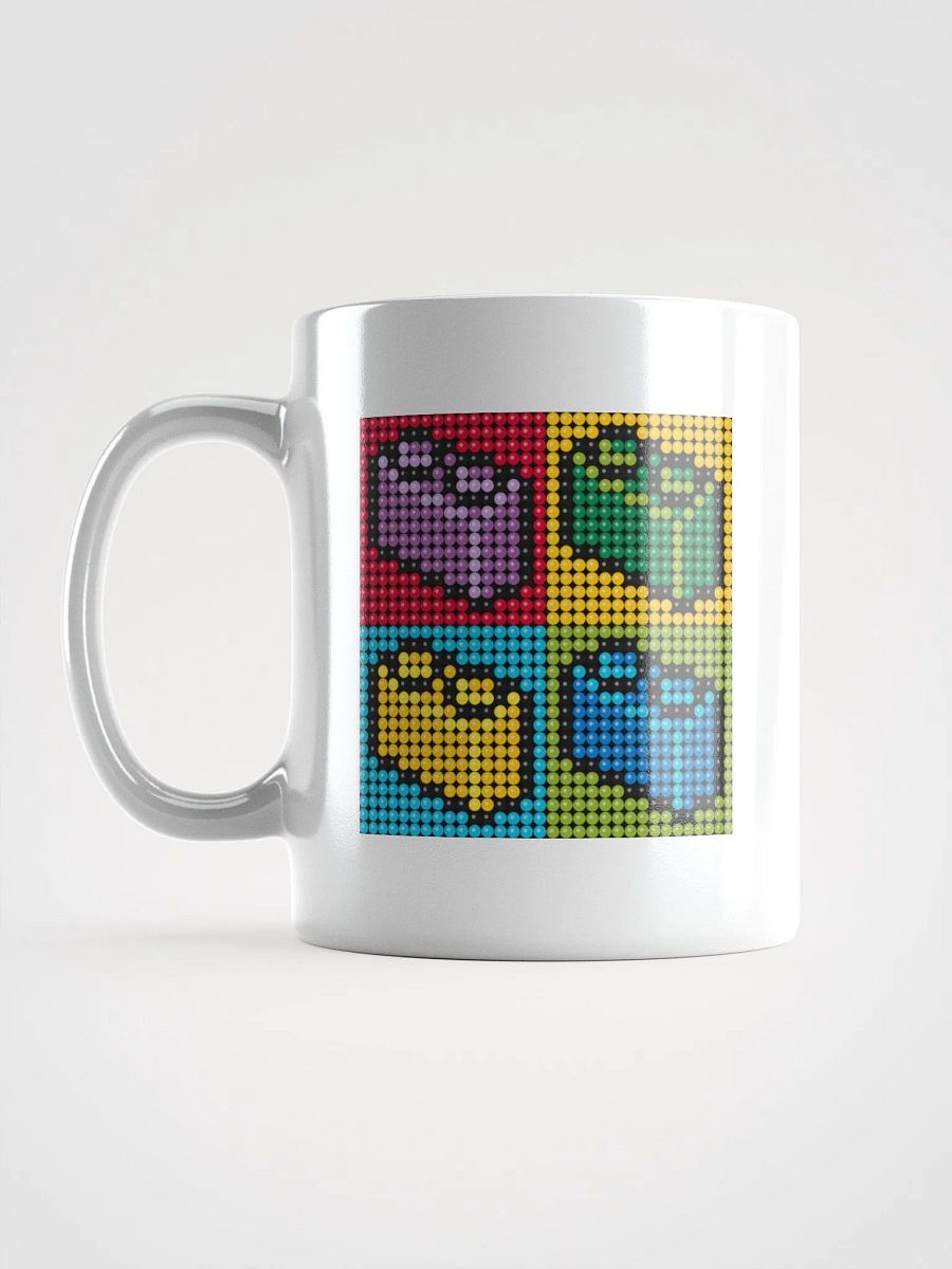 Brick Pixel Art White Glossy Mug product image (1)