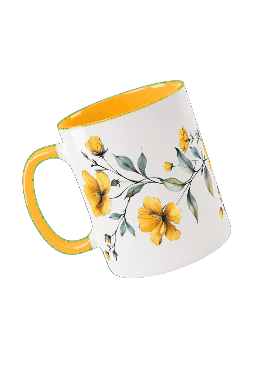 Yellow Blossom Bliss Ceramic Mug product image (6)