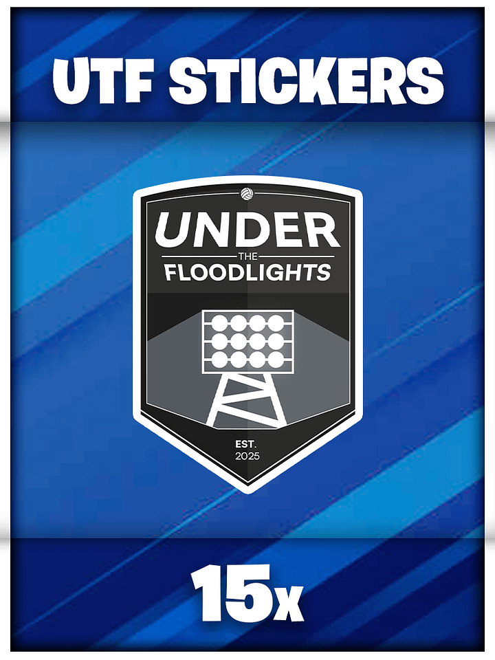 15x Under The Floodlight Stickers product image (1)