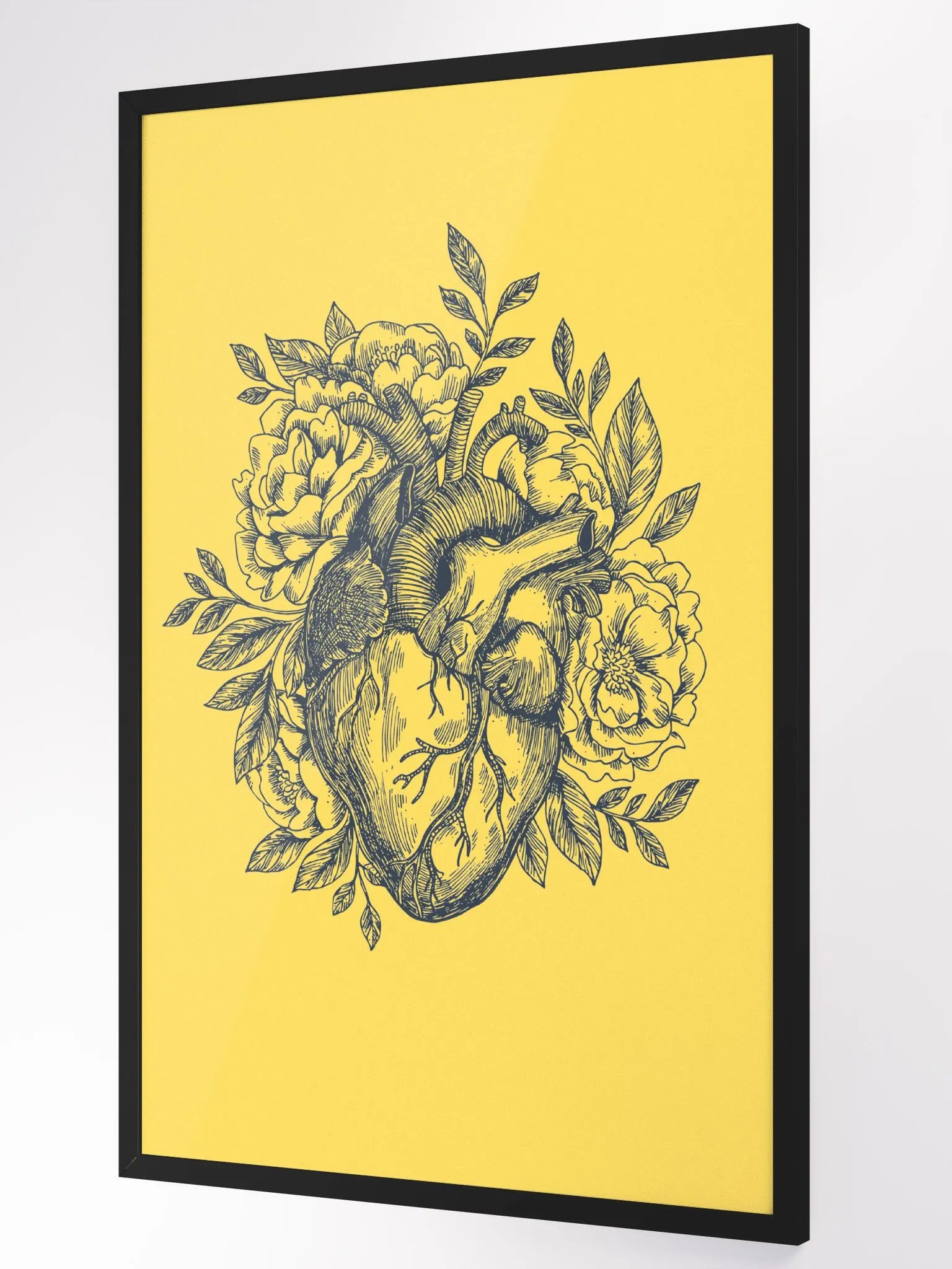 Blooming Heart: Floral Anatomy Wall Art product image (3)