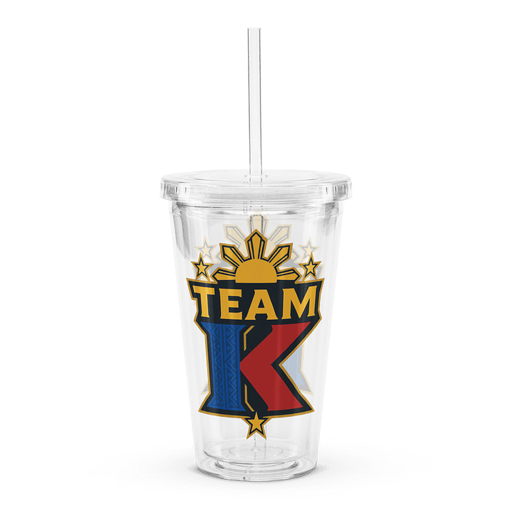 Team K Philippines Clear Plastic Tumbler product image (1)