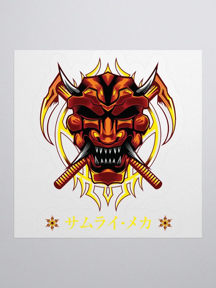 Demon Mask Fury Kiss Cut Stickers product image (4)