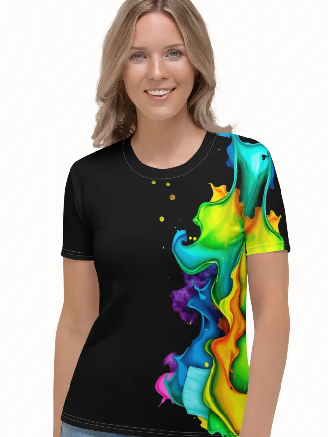 Vibrant Splash Ladies Tee product image (2)