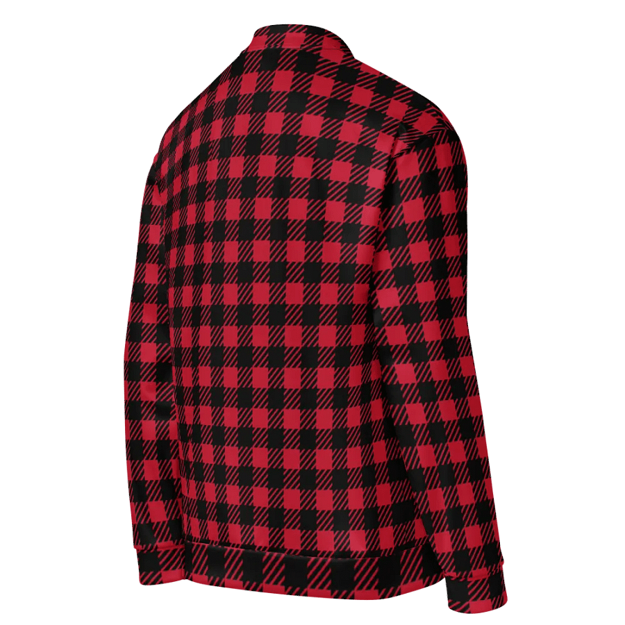 Customizable Checkered Charm Bomber Jacket product image (9)