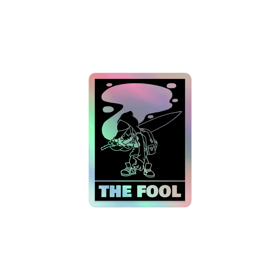THE FOOL HOLOGRAPHIC STICKER product image (1)