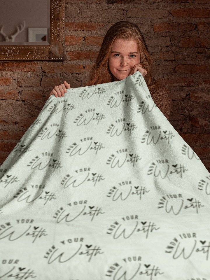 Know Your Worth Blanket product image (1)