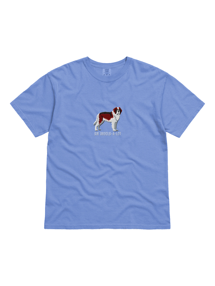 Sir Drools-A-Lot T-Shirt(Embroidered) of a Saint Bernard(Mahogany & White) product image (31)