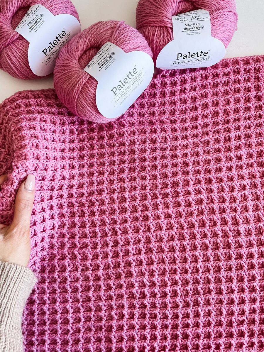 Waffle Stitch Cardigan Crochet Pattern product image (6)