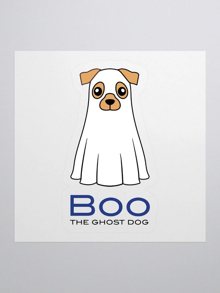 Boo The Ghost Dog Kiss Cut Stickers product image (1)