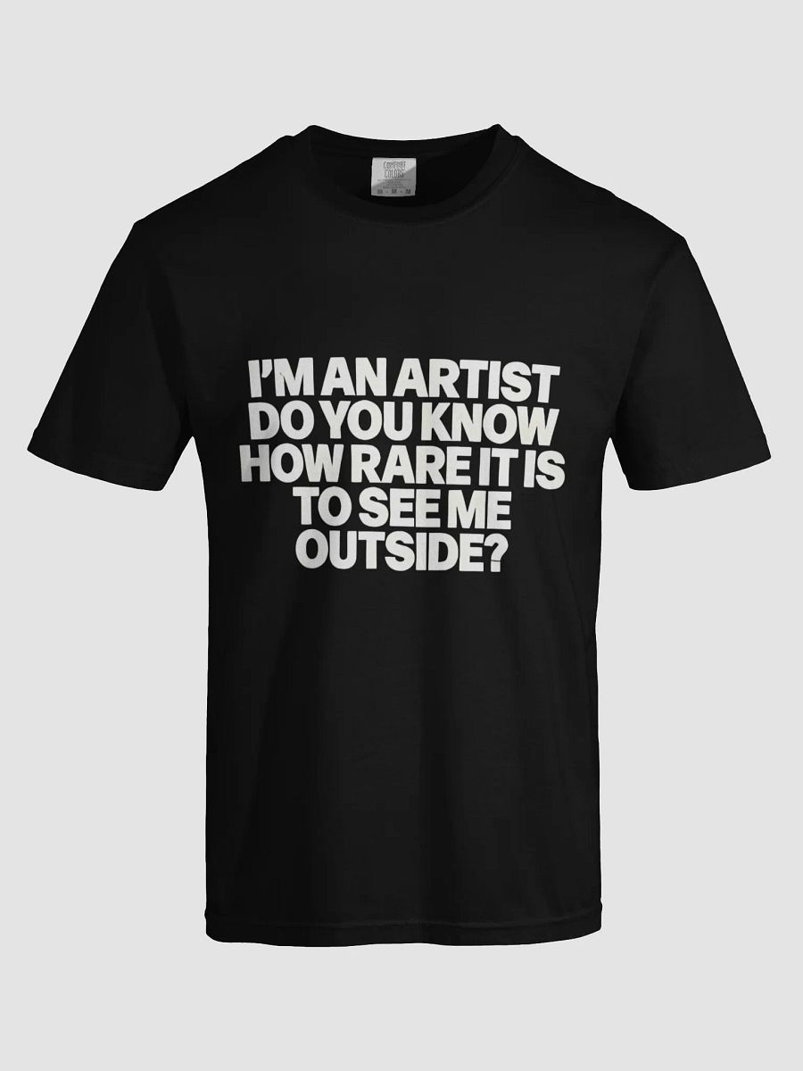 I’M AN ARTIST. DO YOU KNOW HOW RARE IT IS TO SEE ME OUTSIDE? T-SHIRT product image (5)