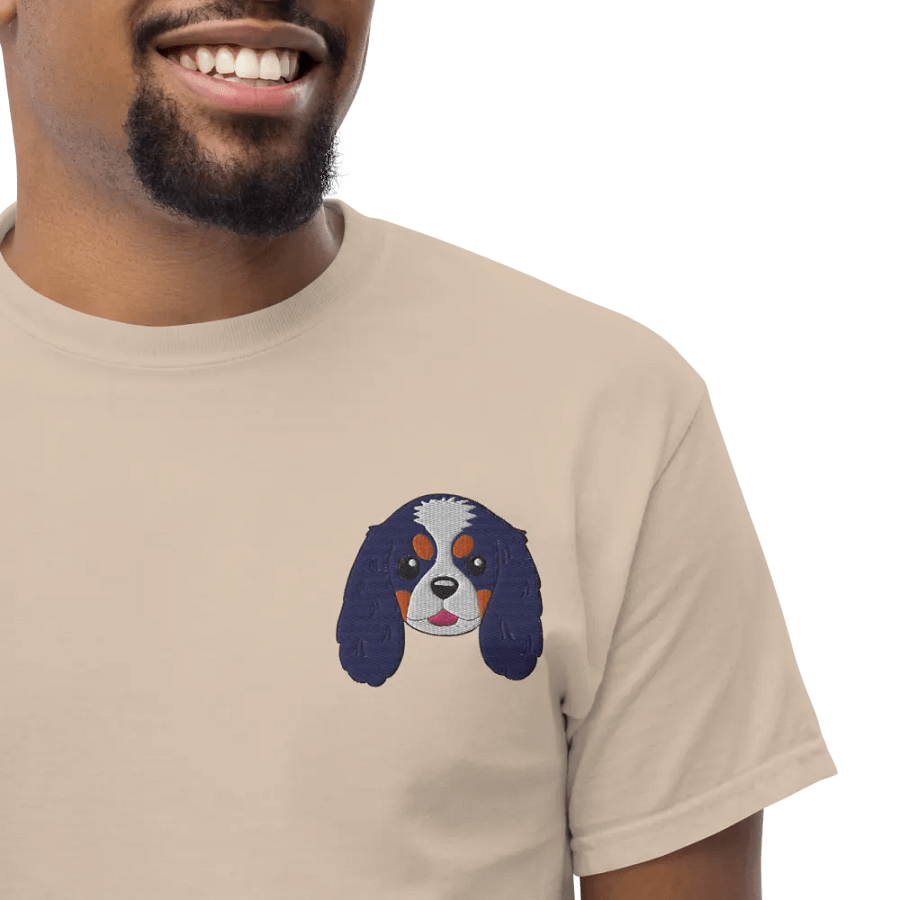 Cute Cavalier King Charles Spaniel Dog embroidered T-Shirt product image (4)