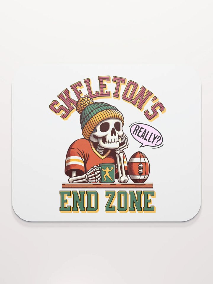 Skeletons End Zone Football Mouse Pad product image (1)