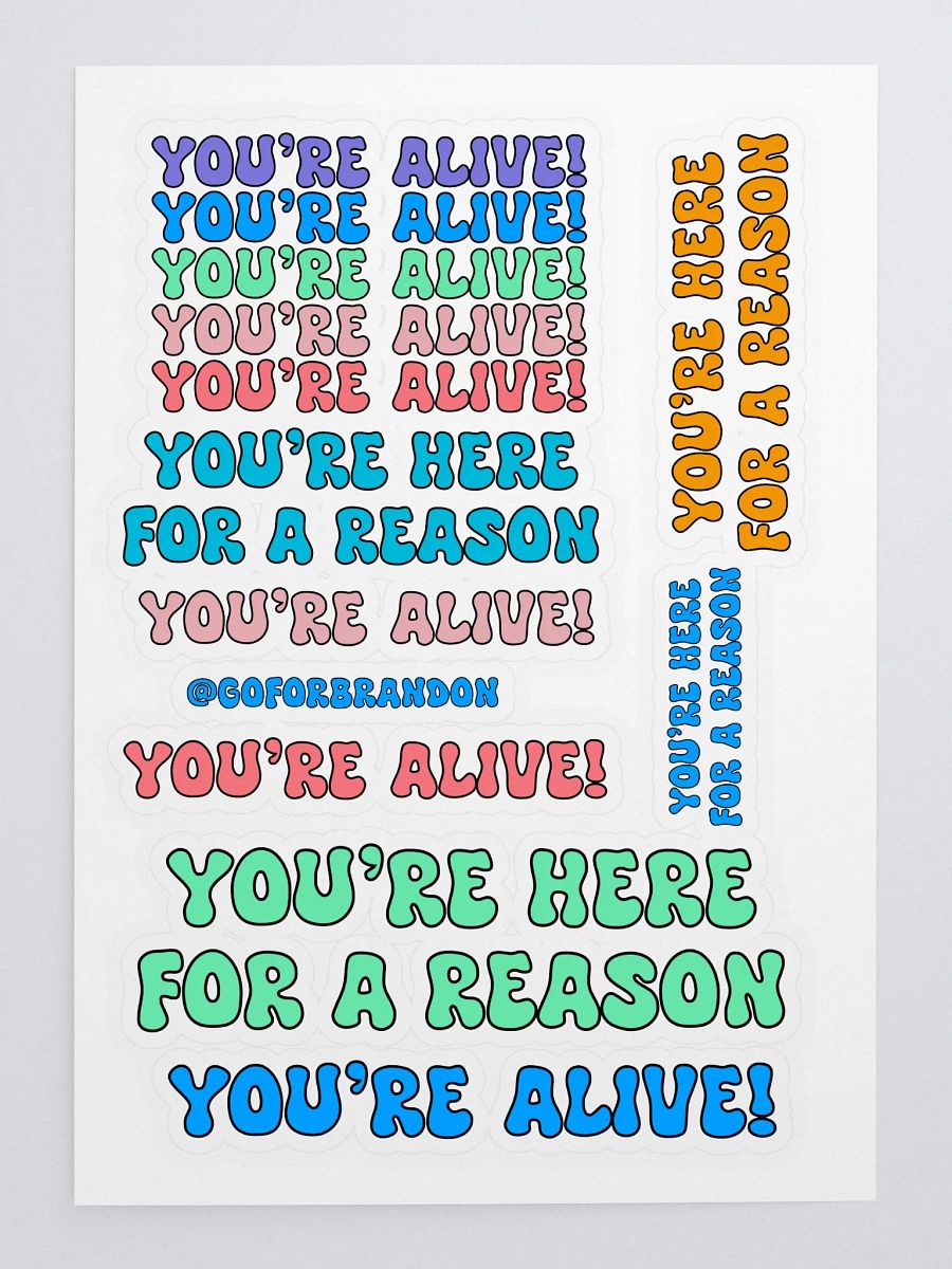 10 Pcs Affirmative Sticker Pack product image (3)
