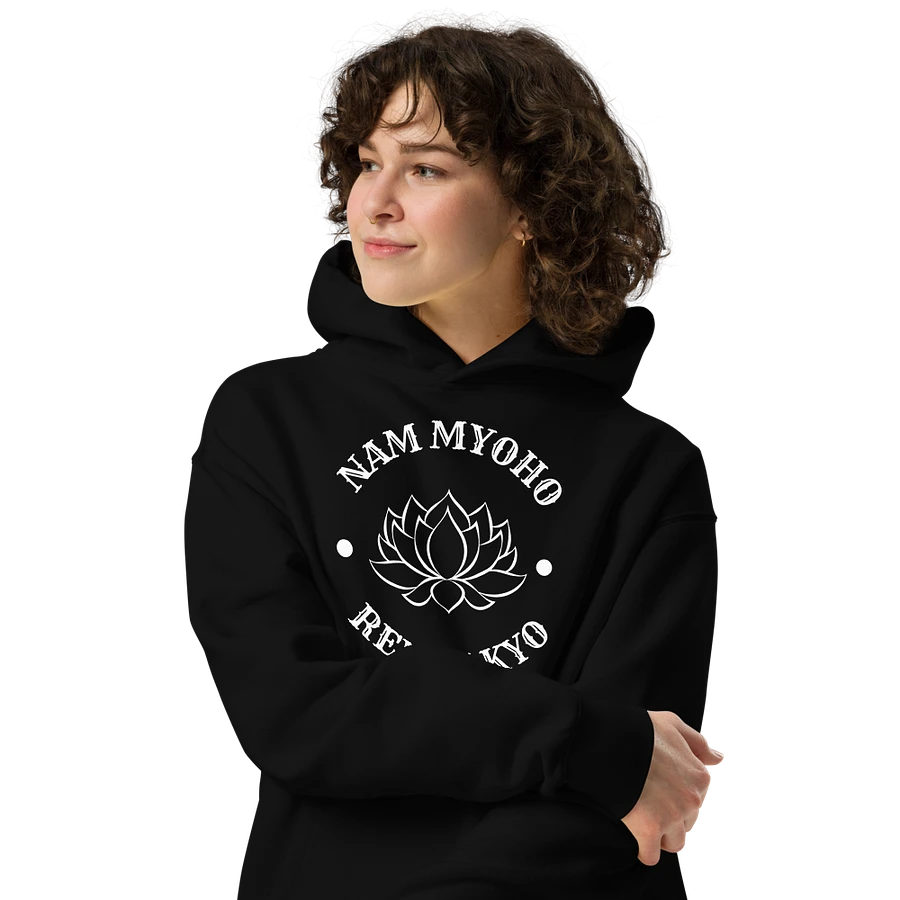 AS Colour Unisex Premium Oversized Hoodie – Lotus Flower & Nam-Myoho-Renge-Kyo product image (4)