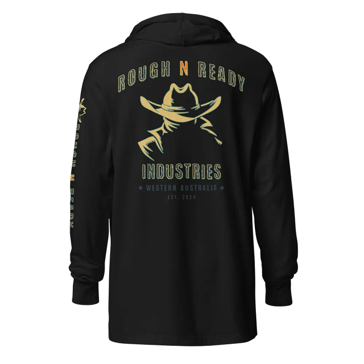 Rough N Ready Hat Logo Unisex Hooded Tee product image (1)
