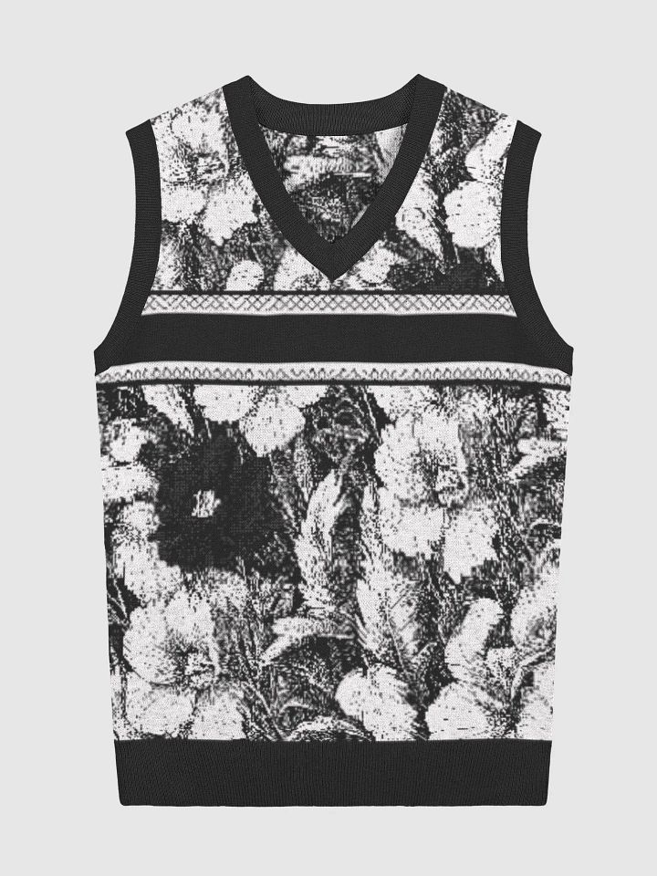 Floral Bliss Knitted V-Neck Vest product image (5)