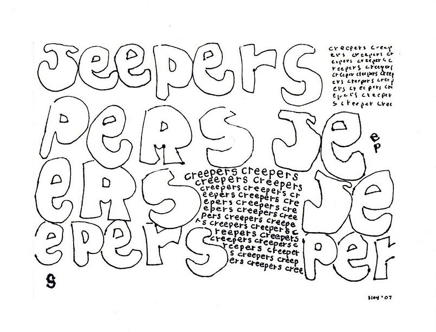 jeepers creepers panel card print product image (1)