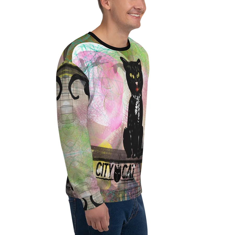 CityCatPaint4 Unisex Art Sweatshirt product image (5)