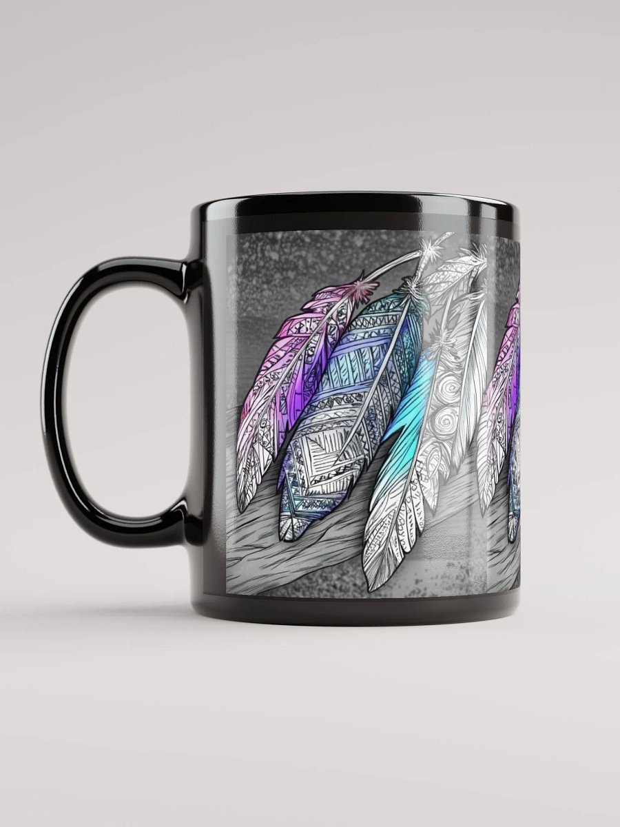 G Feathers, Black Glossy Mug product image (8)