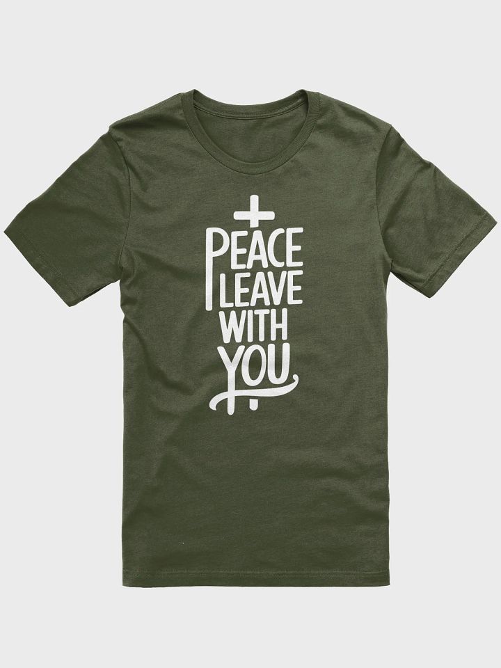 Peace I Leave with You – John 14:27 Bible Verse Bella+Canvas Supersoft T-Shirt product image (2)