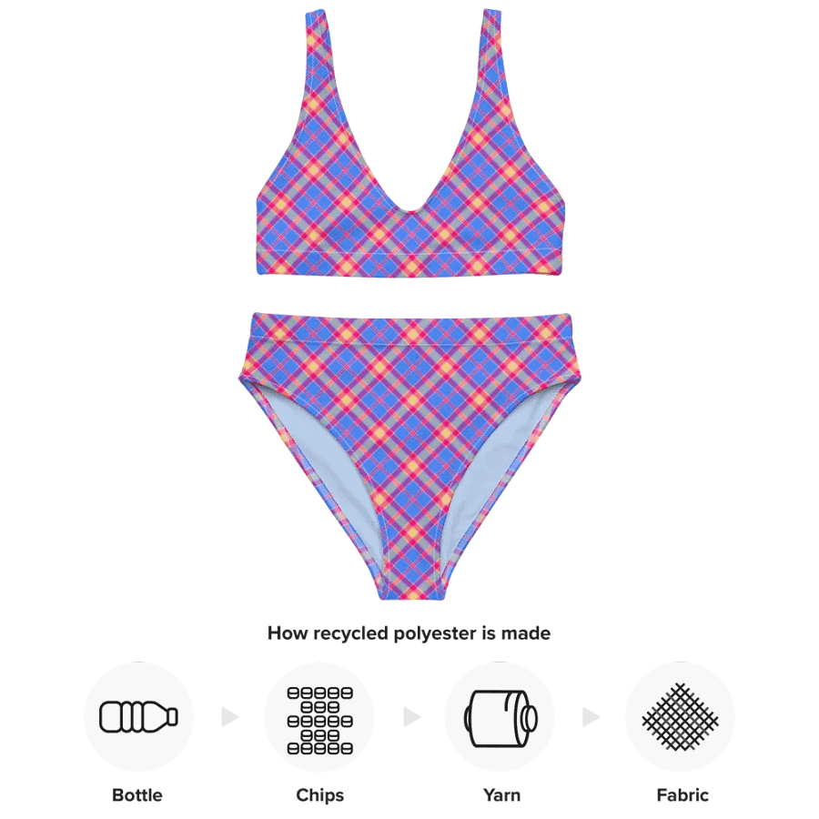 Bright Blue and Hot Pink Bikini product image (10)
