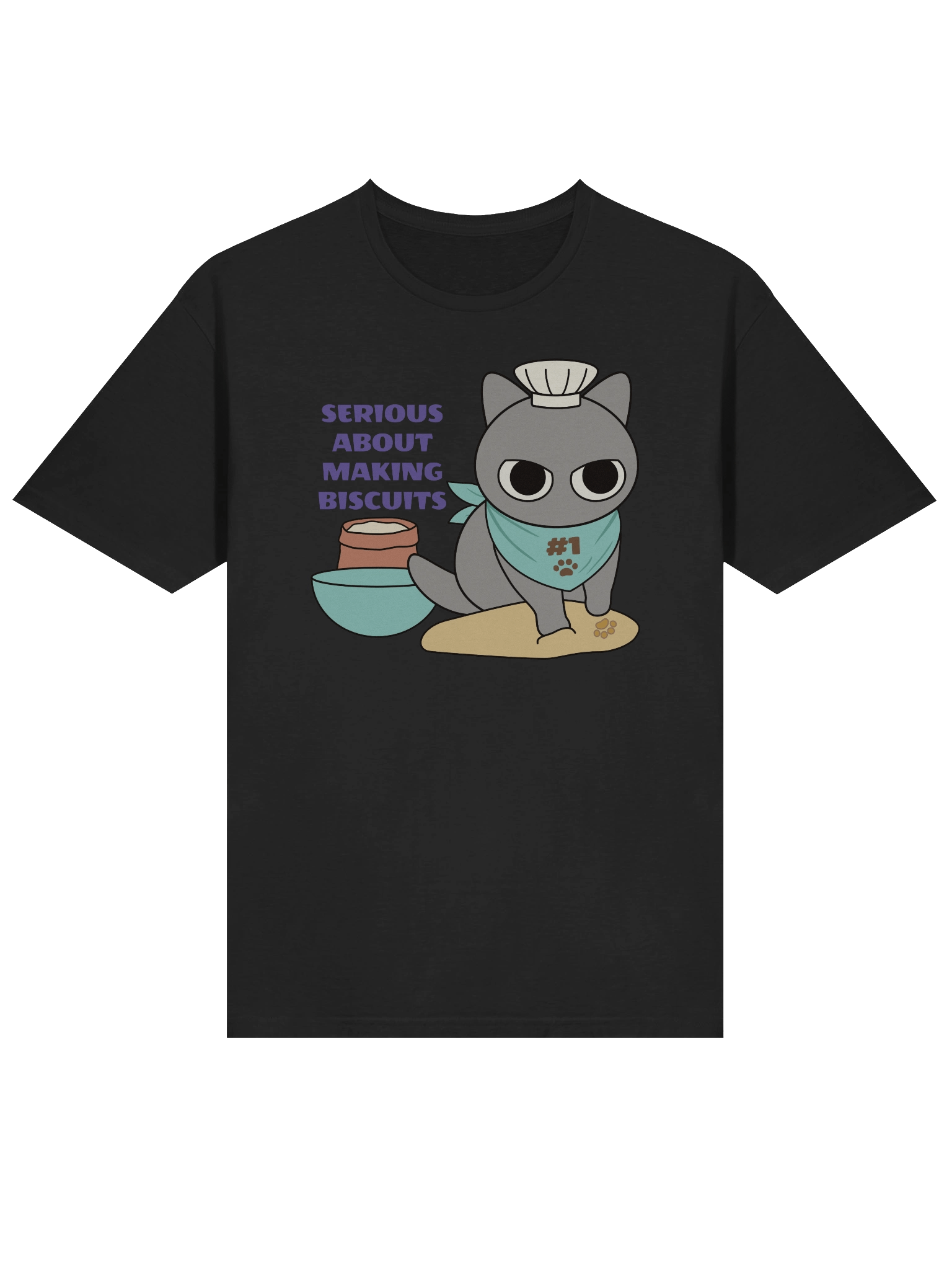 Biscuit Cat - Unisex Adult Super Soft Lightweight T-shirt product image (1)
