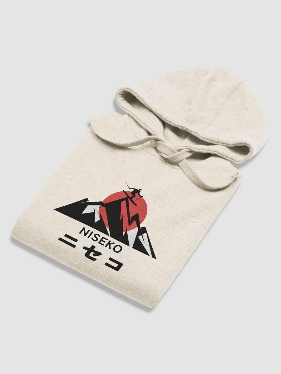 Niseko Ski Resort Cotton Blend Premium Hoodie, Mountain Skier 5 Colors product image (6)