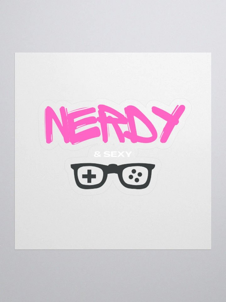 Nerdy & Sexy Pink Kiss Sticker product image (1)