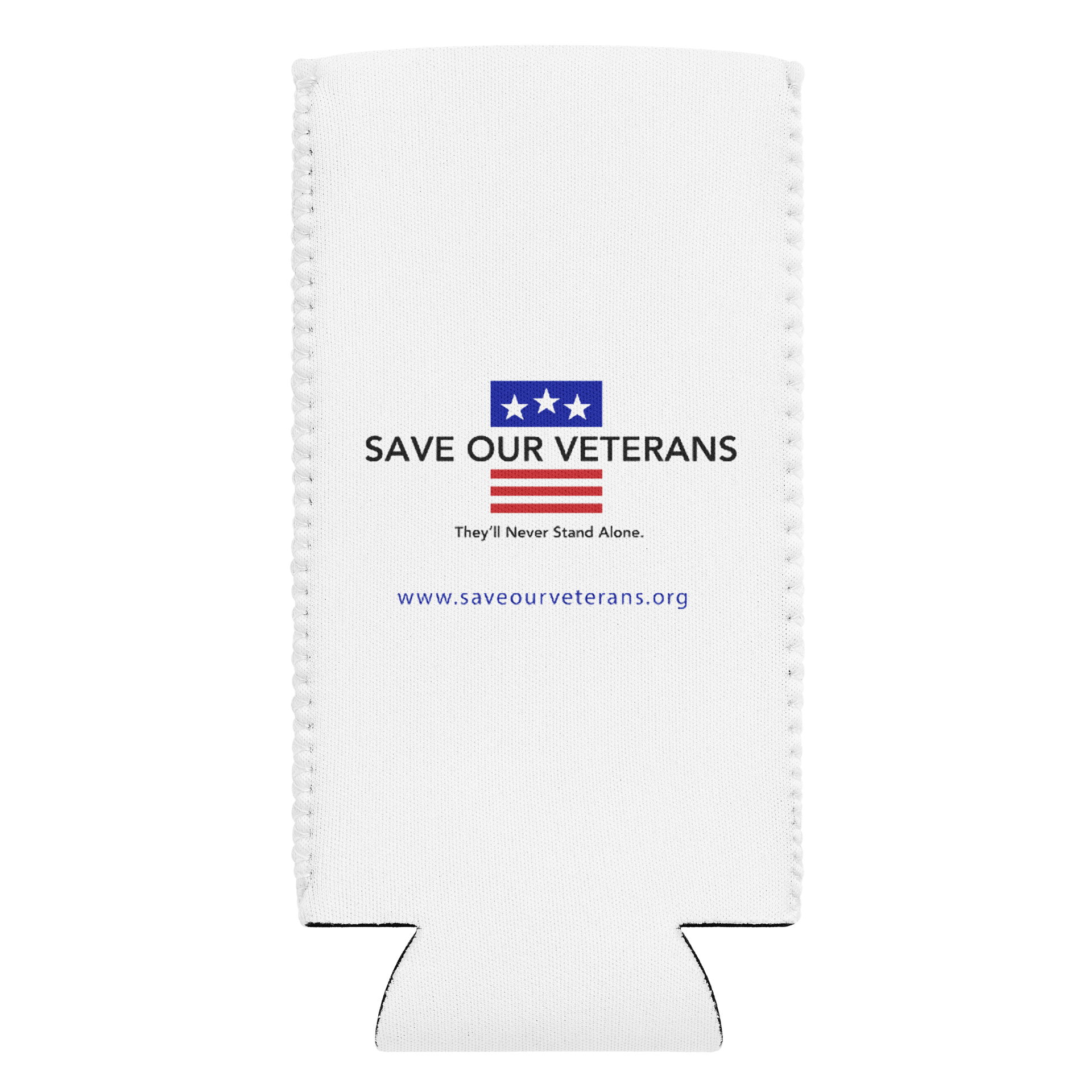 Patriotic Can Cooler - Support Our Veterans! product image (2)