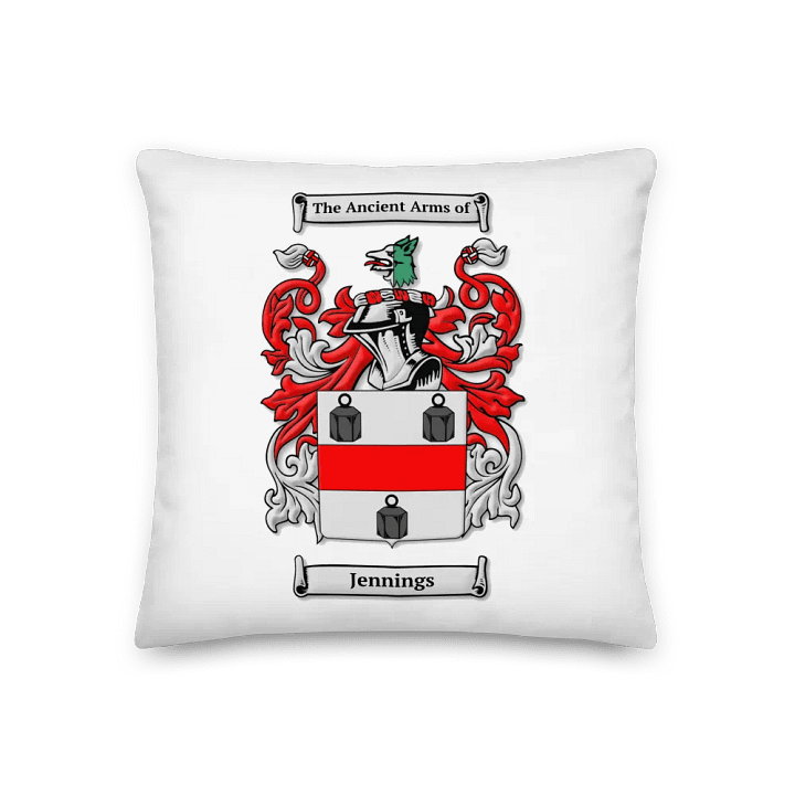 Jennings Family Crest - Pillow product image (1)