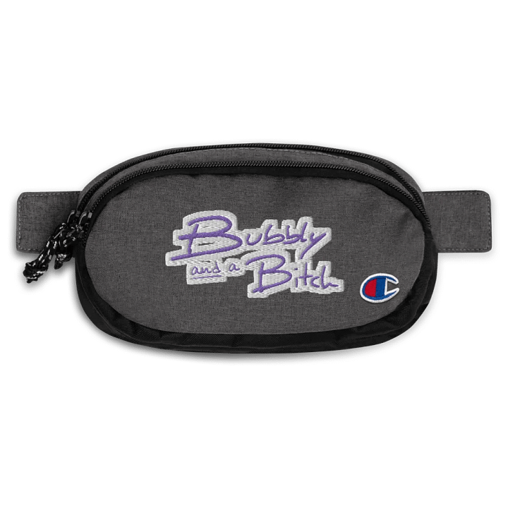 Bubbly and a B*tch (purple bubble design) champion fanny pack product image (1)