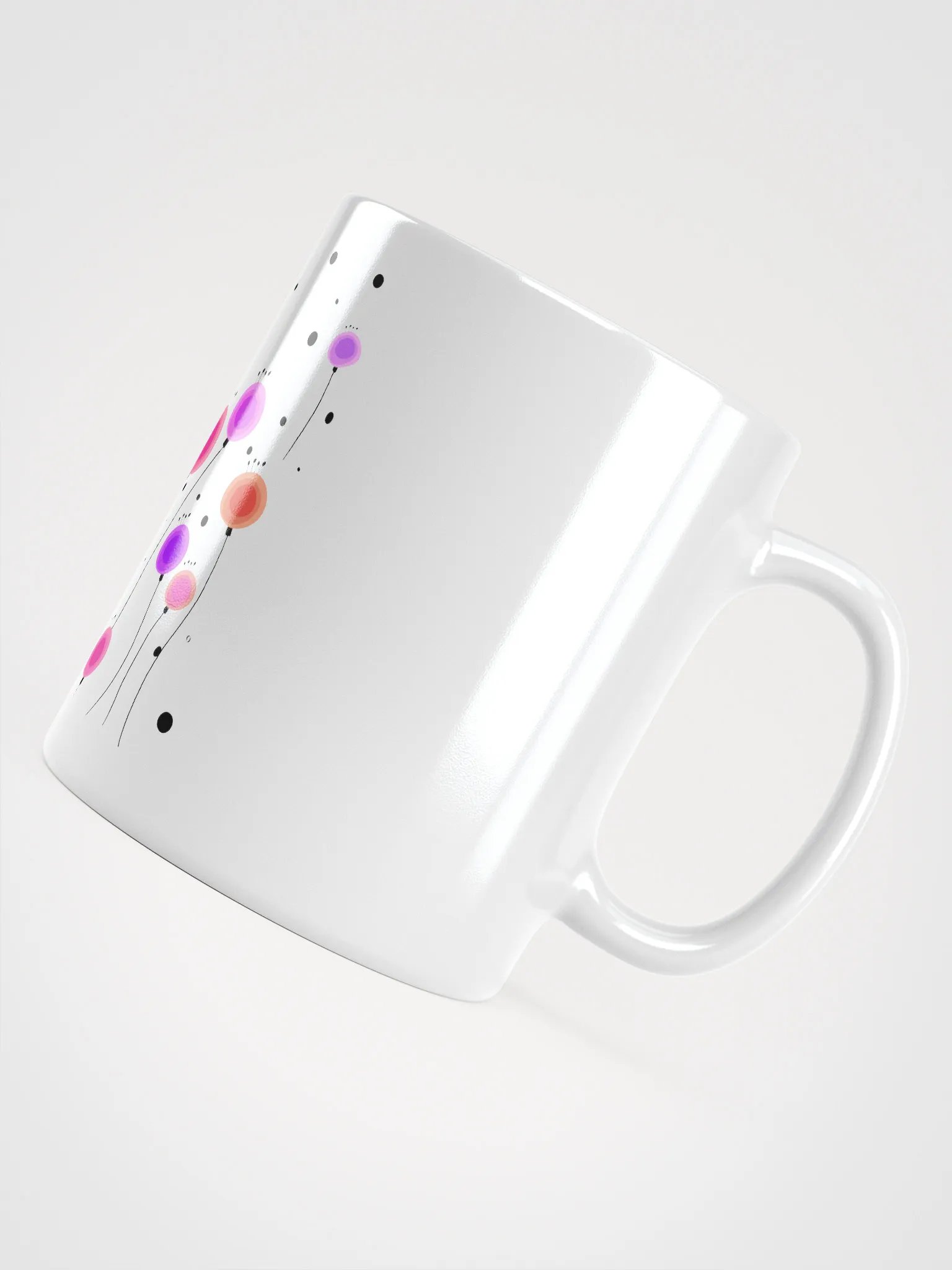 Floral Fusion White Glossy Mug product image (12)