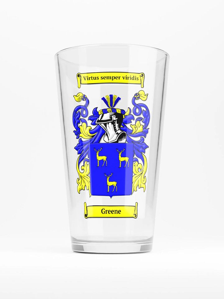 Greene Family Crest - Shaker Pint Glass product image (1)