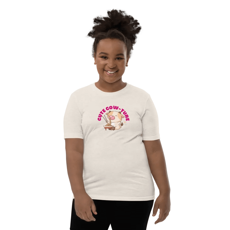 Cute Cow Noodle Time Kids T-Shirt product image (18)